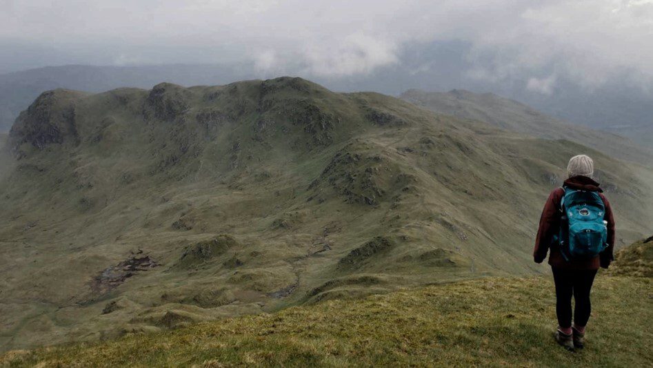 A view across a mountain top