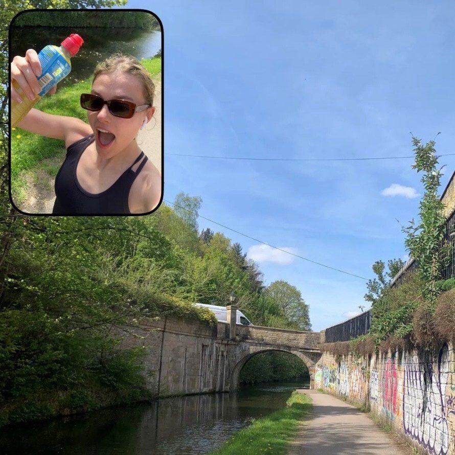Rosie Boulton-Roberts training for the Leeds Half Marathon May 14