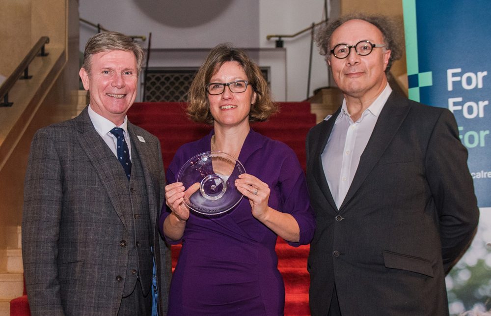 Emerging Leaders prize winner Dr Tihana Bicanic with Professor Nick Lemoine CBE and Professor Danny Altmann